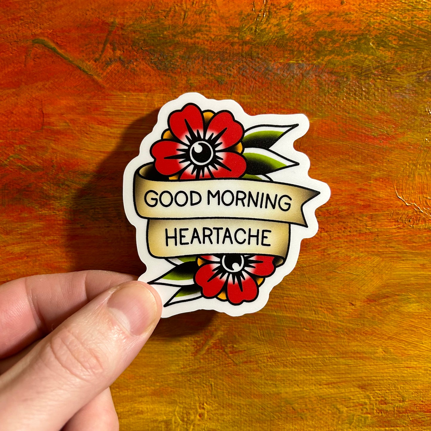 Good Morning Heartache | Tattoo Rancid Lyrics Waterproof Sticker