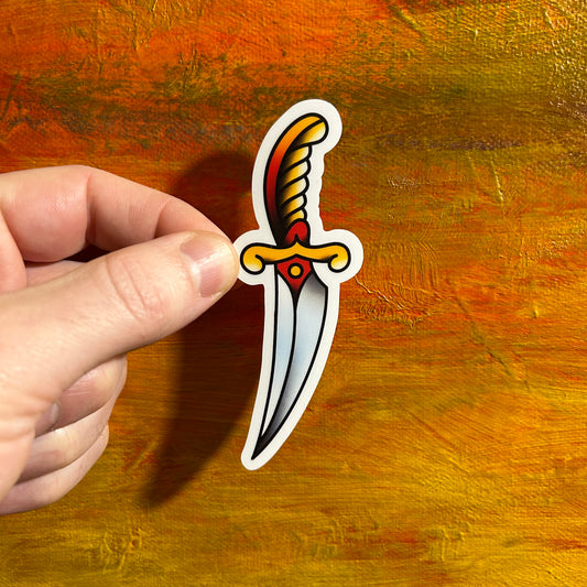 Traditional Mini Knife | Waterproof Sticker