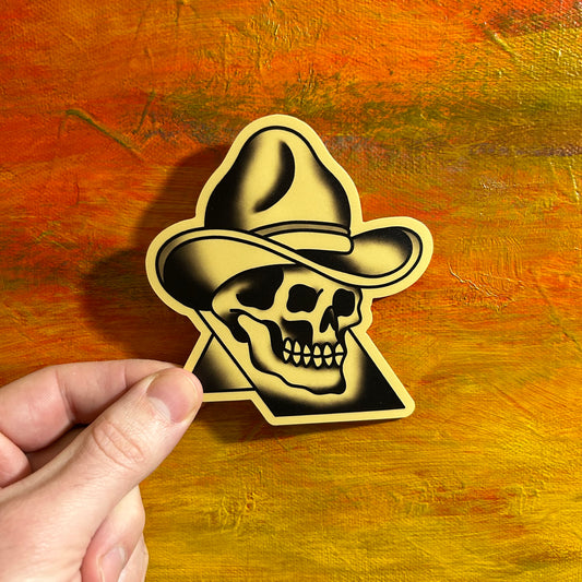 Cowboy Skull | Tattoo Waterproof Sticker