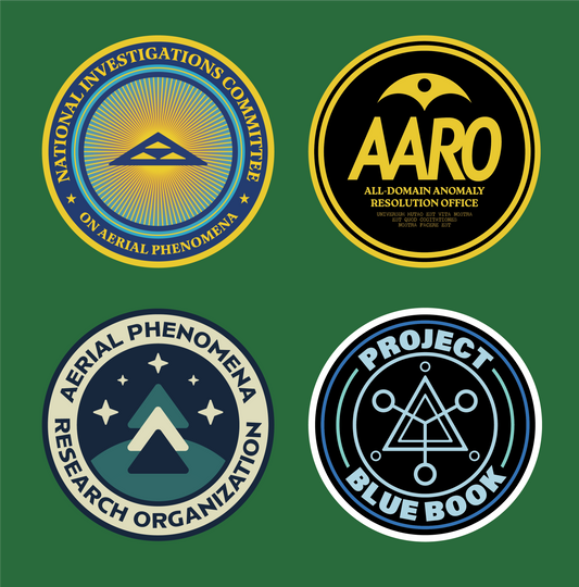 Government UFO Programs | Waterproof UFO UAP Stickers