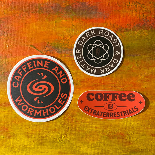 Coffee Space Pack | Waterproof Stickers