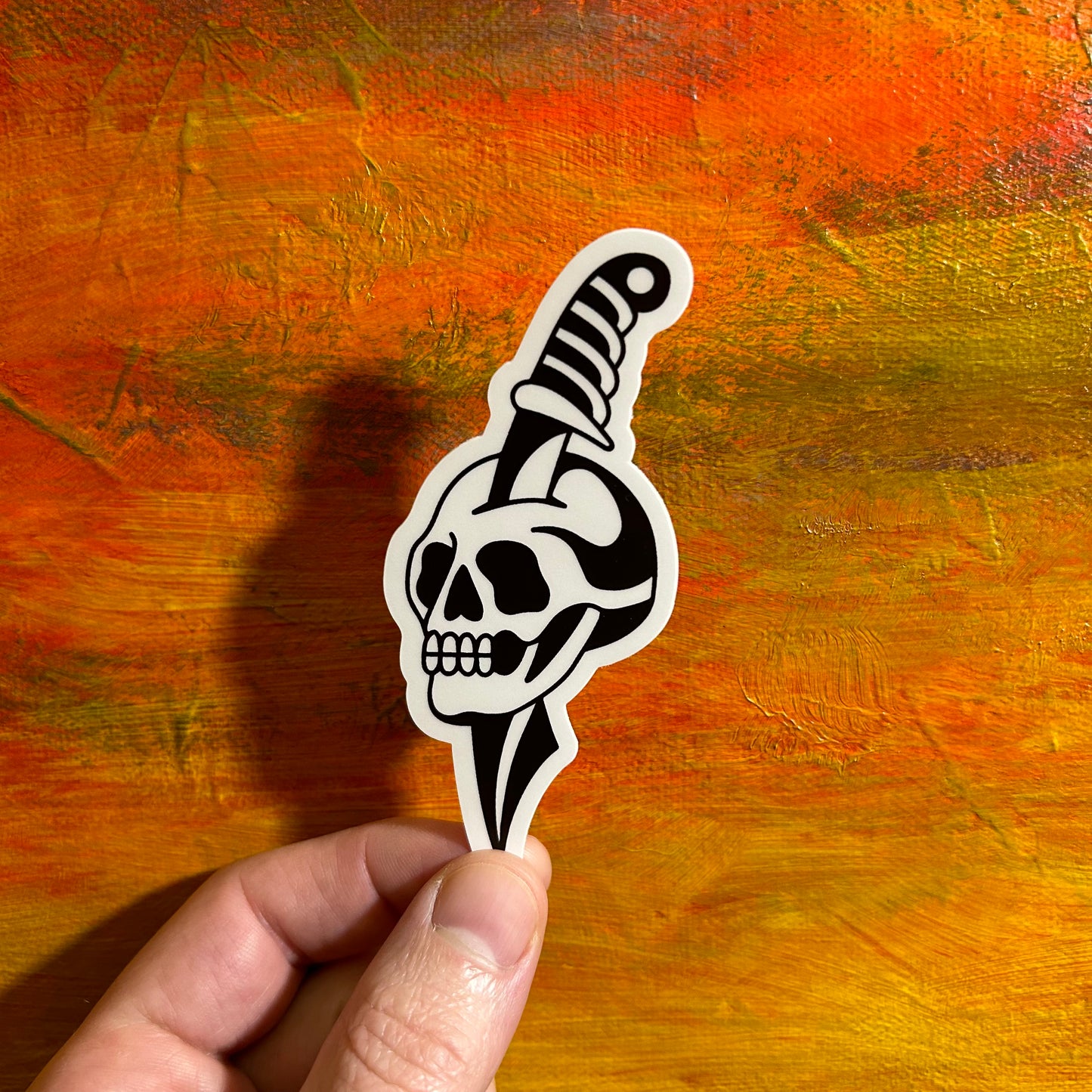 Skull & Sword 1 | Waterproof Sticker