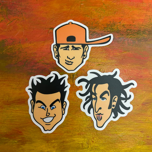 Mark, Tom & Travis | Waterproof Sticker