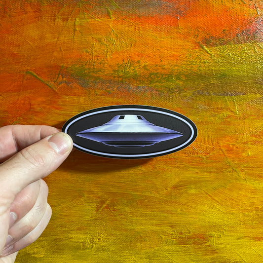 Bob Lazar Flying Saucer | Waterproof UFO UAP Sticker