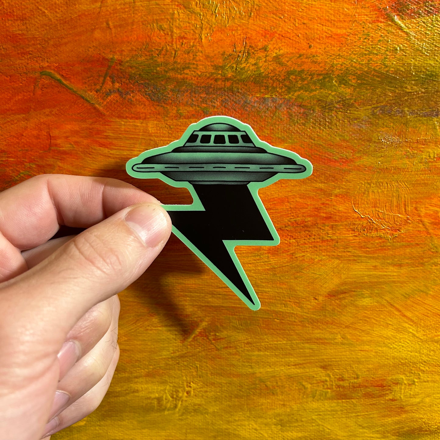 UFO Lightning | Waterproof Sticker