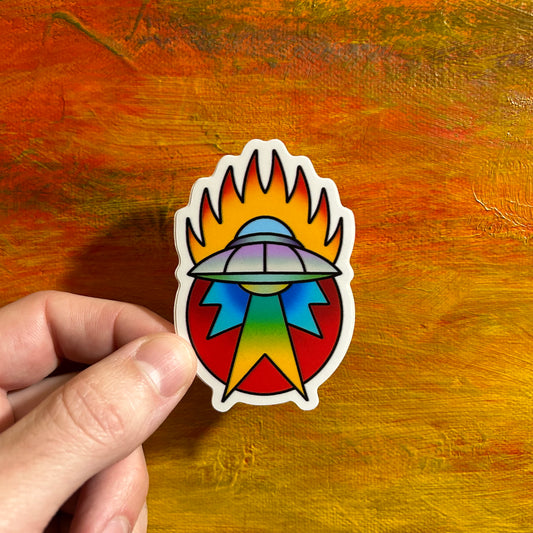 Vibin’ UFO | Waterproof Sticker