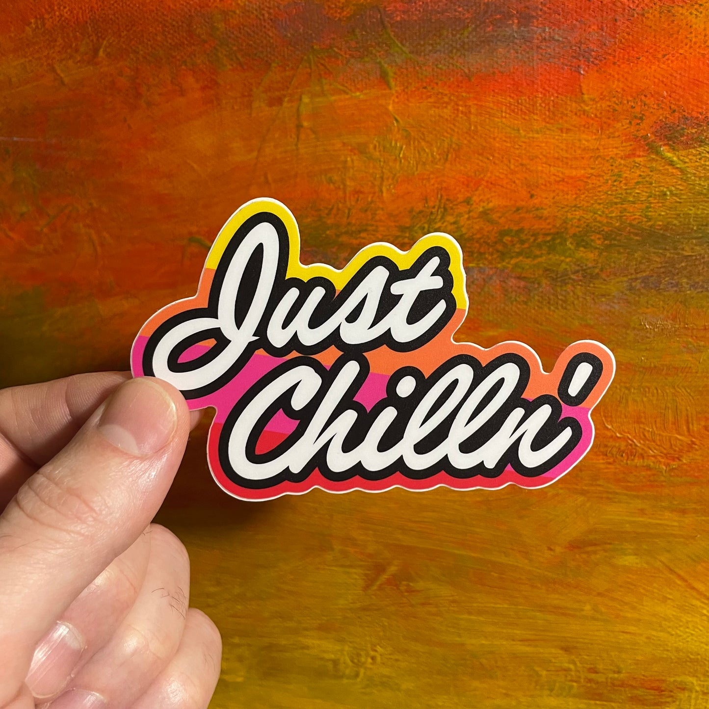 Just Chilln’ | Waterproof Sticker