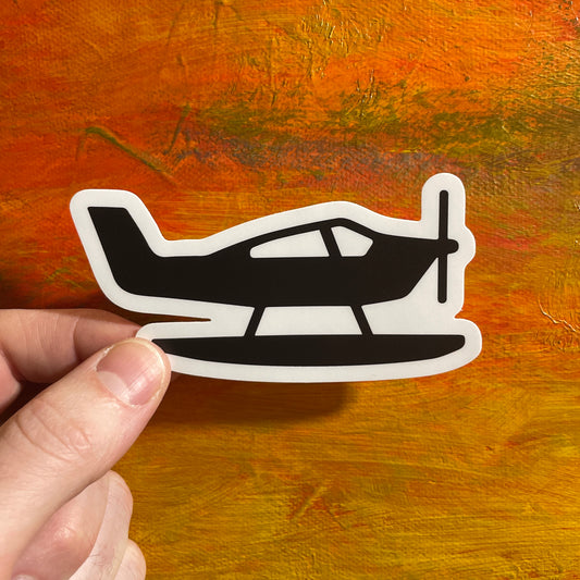 Minimalist Floatplane | Waterproof Sticker