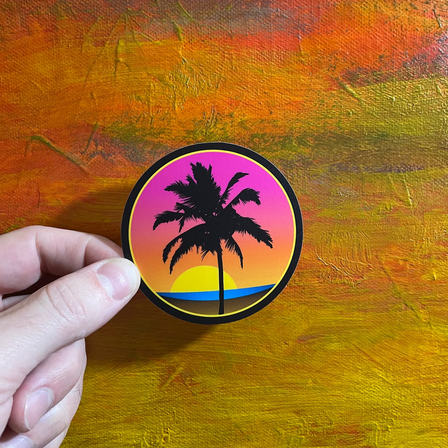 Vibrant Sunset | Waterproof Sticker