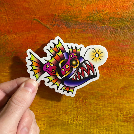 Neon Angler | Waterproof Sticker